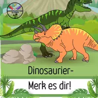 Vorschau - Spiele - Dinosaurier Memo- Spiel - Deckblatt