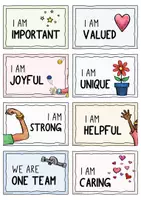 Vorschau - Fördermaterial/Inklusion - 25 Positive Affirmations for the Classroom / Mirror Englischunterricht - Seite 1