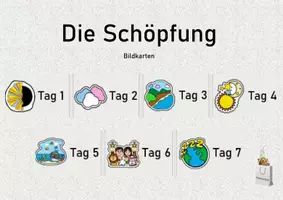 Vorschau - Bildkarten - Die Schöpfung - Bildkarten - Deckblatt