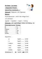Vorschau - Arbeitsblätter - Französisch - Les temps - Die wichtigsten Zeiten - Seite 1
