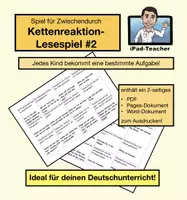 Vorschau - Spiele - DEUTSCH: Kettenreaktion-Lesespiel Vol. 2 (24-teilig) - Deckblatt