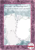 Vorschau - selbst erstellte Cliparts/Grafiken - Notizzettel "Zellbiologie" A4 und A5 - Deckblatt