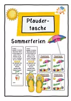 Vorschau - Arbeitsblätter - Plaudertasche- Sommerferien - Deckblatt