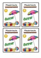 Vorschau - Arbeitsblätter - Plaudertasche- Sommerferien - Seite 1