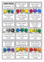 Vorschau - Spiele - Lesespiel Farben mischen (Sekundärfarben, Tertiärfarben) - Seite 2