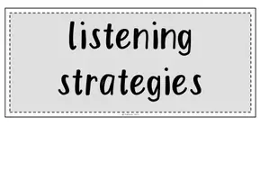Vorschau - Poster - Listening Strategies - Poster - Hörstrategien - Seite 3