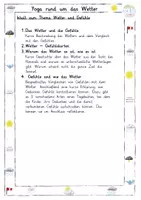 Vorschau - Arbeitsblätter - Das Wetter und die Gefühle - Seite 1