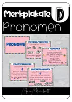 Vorschau - Poster - Merkplakate / Merkposter Pronomen - Deckblatt