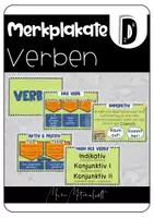 Vorschau - Poster - Merkplakate / Merkposter zu den Verben - Deckblatt