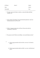 Vorschau - Arbeitsblätter - Test zum Stoff Wasser - Deckblatt