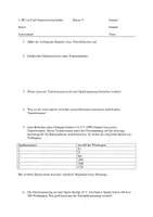 Vorschau - Arbeitsblätter - Aufgaben zum Transformator - Deckblatt