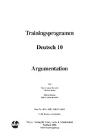 Vorschau - Arbeitsblätter - Trainingsprogramm Deutsch Textbeschreibung - Argumentation im Paket - Seite 1