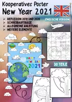 Vista previa - Manualidades / Dibujos para colorear - New Year 2021 - Collaborative Poster (Hopes and Wishes) - Portada