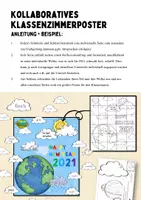 Vista previa - Manualidades / Dibujos para colorear - New Year 2021 - Collaborative Poster (Hopes and Wishes) - página 1