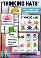 Vista previa - Refuerzo / NEE / Materiales de apoyo - Thinking Hats - Cooperative Learning Method - Portada