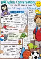 Vista previa - Manualidades / Dibujos para colorear - That's Me - First Conversation Questions Fan - página 1