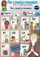 Vista previa - Refuerzo / NEE / Materiales de apoyo - Personalpronomen - Poster / Merkhilfen - Portada