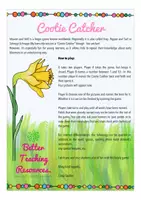 Vista previa - Juegos / Gamificación - spring flowers Inglés Cootie Catcher - página 1