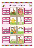 Vista previa - Tarjetas / Manipulativos - Easter clip cards game English / Inglés Pascua - página 2