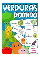 Vista previa - Juegos / Gamificación - VERDURAS juego domino Español / E.L.E. - Portada