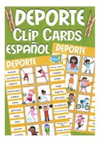 Vista previa - Juegos / Gamificación - Clip Cards deporte Español / E.L.E - Portada