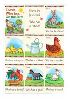 Vista previa - Unidades / Secuencias / Situaciones de Aprendizaje - FARM ANIMALS game - I have, who has? English / Inglés - página 2