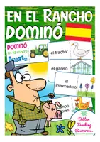 Vista previa - Juegos / Gamificación - EN EL CAMPO domino Español / E.L.E. - Portada