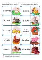 Vista previa - Juegos / Gamificación - EN EL CAMPO domino Español / E.L.E. - página 2
