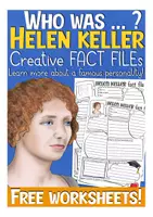 Vista previa - Hojas de trabajo - Helen Keller Worksheet Inglés/English gratis - Portada