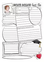 Vista previa - Hojas de trabajo - Helen Keller Worksheet Inglés/English gratis - página 2