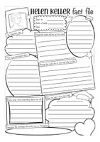 Vista previa - Hojas de trabajo - Helen Keller Worksheet Inglés/English gratis - página 3