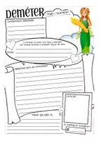 Vista previa - Hojas de trabajo - DEMÉTER currículo creativo para la clase de religión y historia (12 DIOSES DEL OLIMPO) - página 1