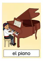 Vista previa - Tarjetas / Manipulativos - instrumentos de teclado Español tarjetas con imágenes - página 3