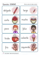 Vista previa - Juegos / Gamificación - OPUESTOS domino juego Español / E.L.E. - página 3