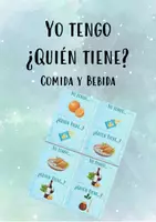 Vista previa - Juegos / Gamificación - JUEGO: Yo tengo ... quién tiene? 🥝🍊 Comida y Bebida I - Portada