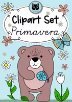 Vista previa - Elementos para la creación de materiales - Clipart Set Primavera - dibujado a mano - PNG & JPG - Portada