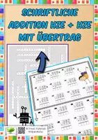 Vista previa - Unidades / Secuencias / Situaciones de Aprendizaje - Schriftliche Addition mit Übertrag bis 1000 Kreuzzahlrätsel - Portada