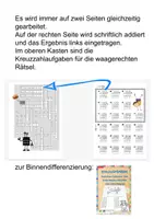 Vista previa - Unidades / Secuencias / Situaciones de Aprendizaje - Schriftliche Addition mit Übertrag bis 1000 Kreuzzahlrätsel - página 1