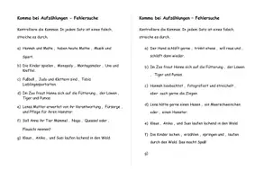 Vorschau - Arbeitsblätter - Arbeitsblätter - Kommasetzung bei Aufzählungen - Seite 2
