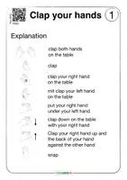 Vista previa - Hojas de trabajo - Table-Percussion Clap your Hands Memo Paper | QR to the Video - página 3