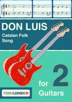 Vista previa - Juegos / Gamificación - Catalan Folk Song for 2 GUITARS Don Luis | Beginner | Notes & TAB - Portada