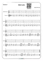 Vista previa - Juegos / Gamificación - Catalan Folk Song for 2 GUITARS Don Luis | Beginner | Notes & TAB - página 3