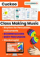Vista previa - Tarjetas / Manipulativos - Boomwhackers Body Percussion Percusión corporal and More • Class Music Making • Cuckoo - Portada