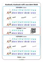 Vista previa - Tarjetas / Manipulativos - Boomwhackers Body Percussion Percusión corporal and More • Class Music Making • Cuckoo - página 3