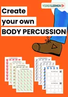 Vista previa - Hojas de trabajo - Create Your Own Body Percussion Percusión corporal • Creative Template • QR to the Video - Portada