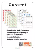 Vista previa - Hojas de trabajo - Create Your Own Body Percussion Percusión corporal • Creative Template • QR to the Video - página 1