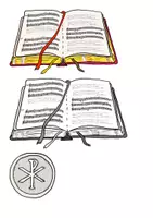 Vista previa - Elementos para la creación de materiales - ClipArt religion/...en la iglesia - página 3