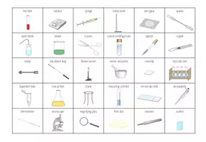 Vista previa - Juegos / Gamificación - Biology Lab equipment – Bingo - página 1