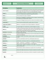 Vista previa - Hojas de trabajo - CLIL - Vocabulary - Membranes - página 1