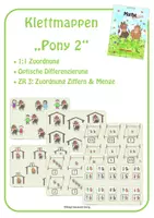 Vista previa - Unidades / Secuencias / Situaciones de Aprendizaje - Velcros: Ponys 2 (easy) - página 1